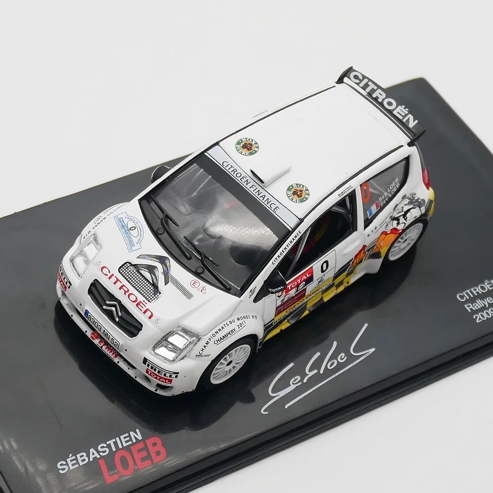 Ixo 1:43 Citroen C2 S1600 Rallye Chablais 2009 Diecast Car Model Metal Toy Vehicle