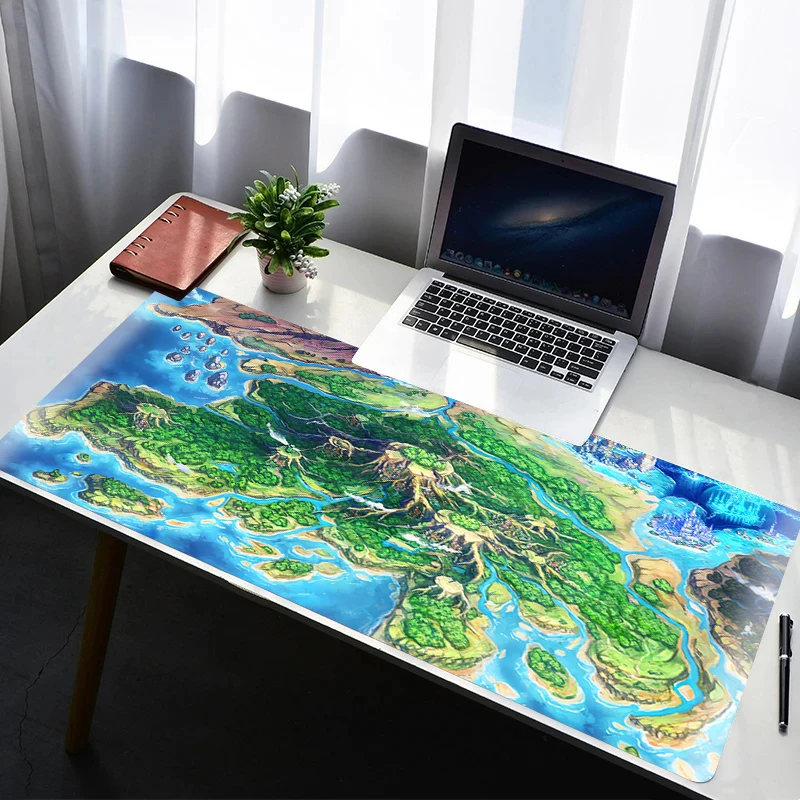 

Anime Mouse Pad Gamer Keyboard Pad Desk Mouse Mat Game World Map And Terrain Rubber Tapis Souris Gaming Notbook PC Mousepad