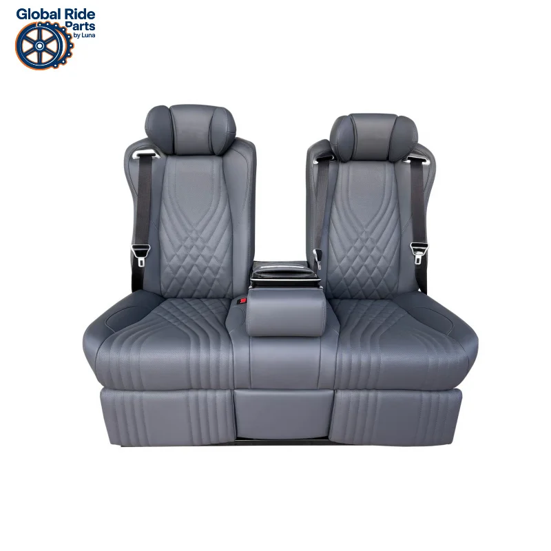 

Подходит для Vito Alphard MPV, задний ряд, бизнес-диван-кровать, модифицированное автомобильное трехместное разделенное сиденье с откидной спинкой для автофургона