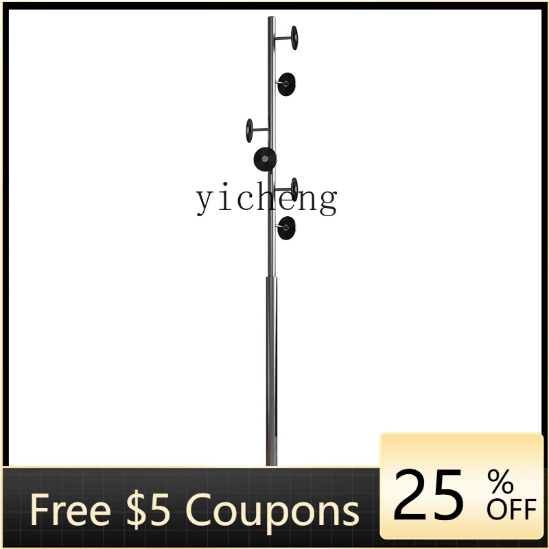 

XL Stainless Steel Hanger Floor Bedroom Storage Shelves Room Hanging Clothes Rack