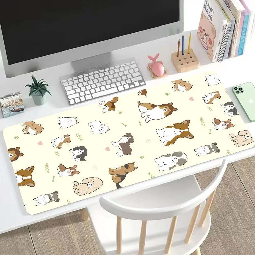 

A Group Of Dogs Mouse Pad Cute HD Mousepad Pad Extended Gaming Keyboard LargeMousepad 90x40cm XXL Gamer Mousepad