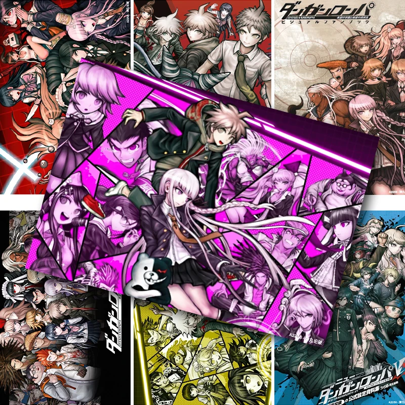 

Anime Danganronpa Nanami ChiaKi Kirigiri Kyoko Nagito Komaeda Kokichi Oma Cosplay Cartoon Poster Ornament Decorative Picture