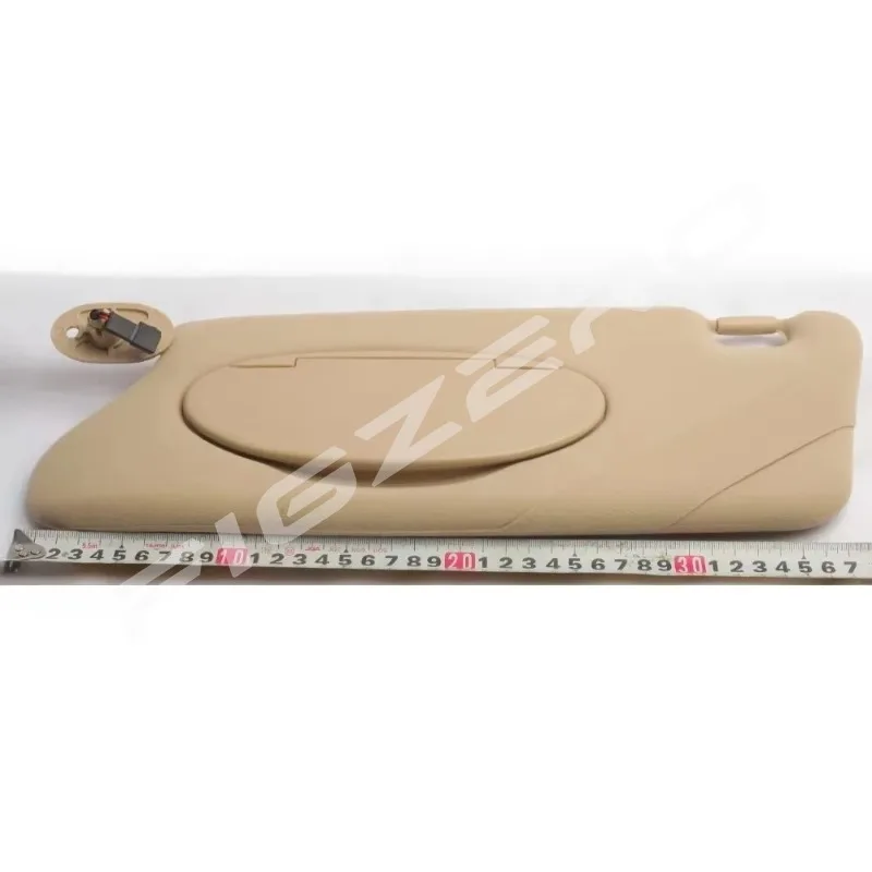Automobile Sun Visor Velvet Fabric with Mirror Lights Left Right Gray Beige for Roewe 750 for Rover 75 Figzero Brand New