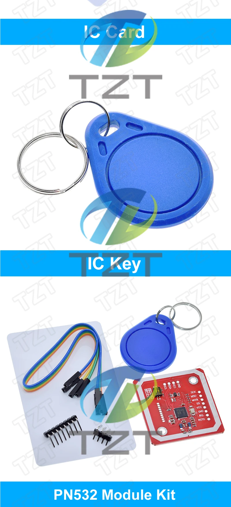 1/2PCS PN532 NFC RFID Drahtlose Modul V3 Benutzer Kits Reader Writer Modus IC S50 Karte PCB Attenne I2C IIC SPI HSU Für Arduino – Detail 6