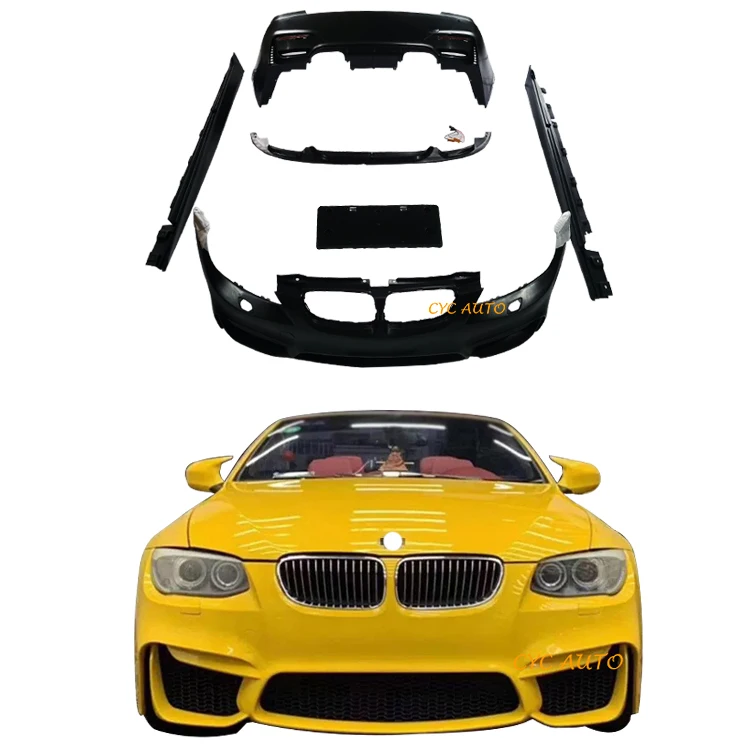 

E92 facelift M4 body kit for BMWs 3 series E92 full car bumpers grille side skirt 2010 2011 2012