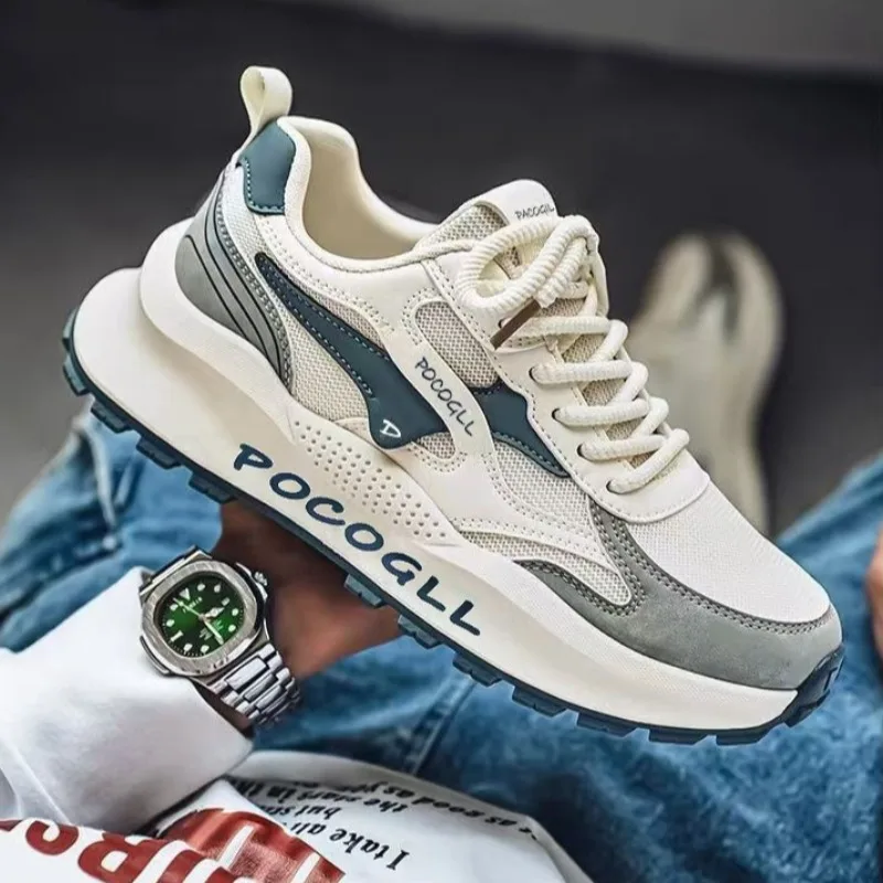 New Summer Fashion Versatile Height Increasing Man Shoes Breathable Soft Sole Casual Running Sneakers Comfortable Men's Sneakers
