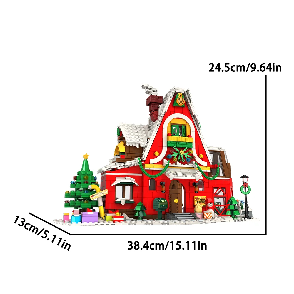 Christmas themed high difficulty building blocks, decorations, puzzle toys, Halloween, Thanksgiving, New Year's birthday gifts