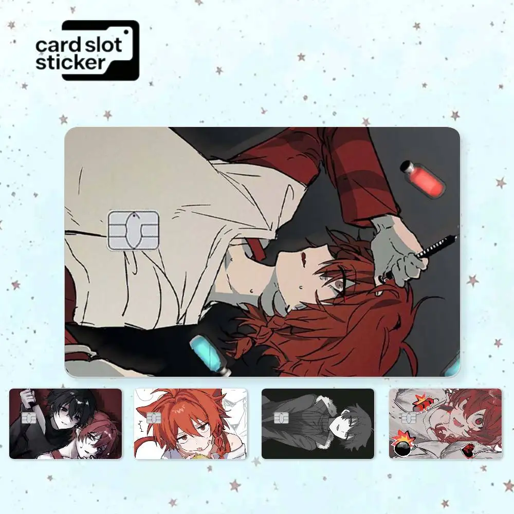 Anime Z-Zeno R-Remake  Credit Card HD Stickers Small Chip Waterproof Sticker Game Card Decal Gift
