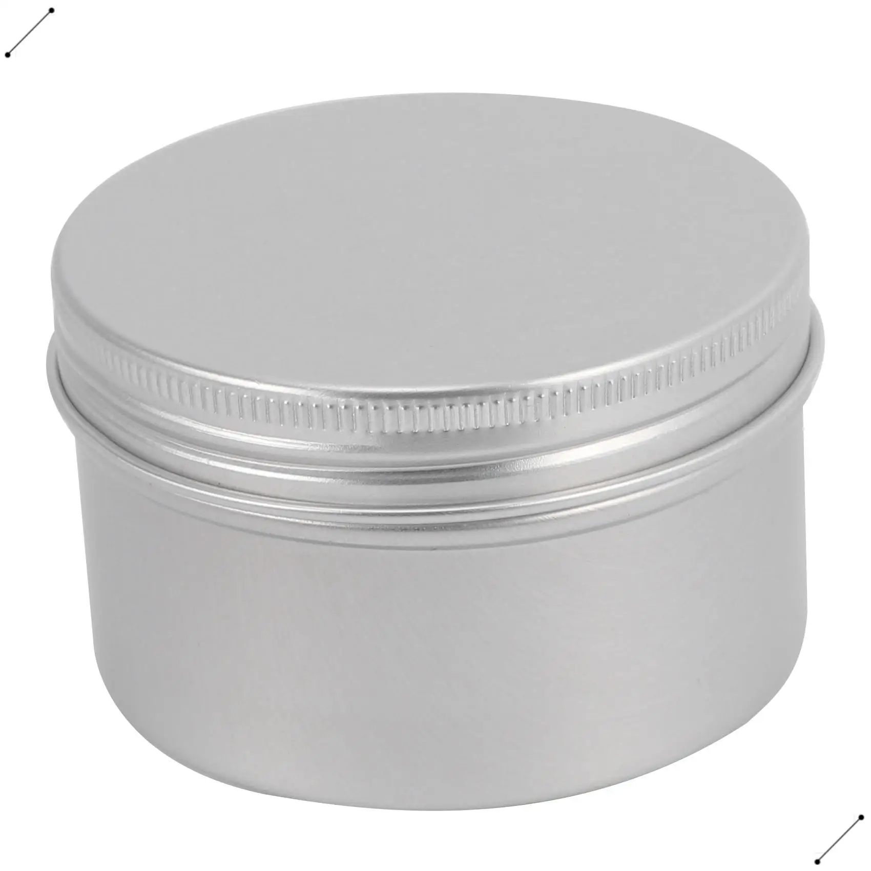 12Pcs 4Oz Metal Candle Tins For DIY Candle Making, Metal Tins With Screw Lids,For Candle Making,Crafts,Storage (Silver)