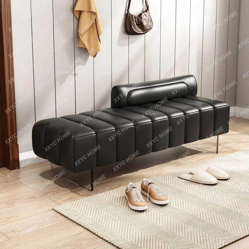 

Shoe Changing Stool Modern Minimalist Home Living Room Furniture Cloakroom Bench Bedroom Bedside StoolsS