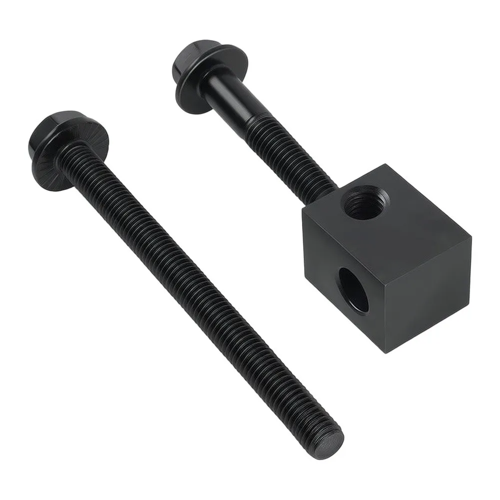 Black Alternator Adjuster Kit Rust Prevention Coating Smooth Tightening Action Deformation Resistant High-strength Carbon Steel
