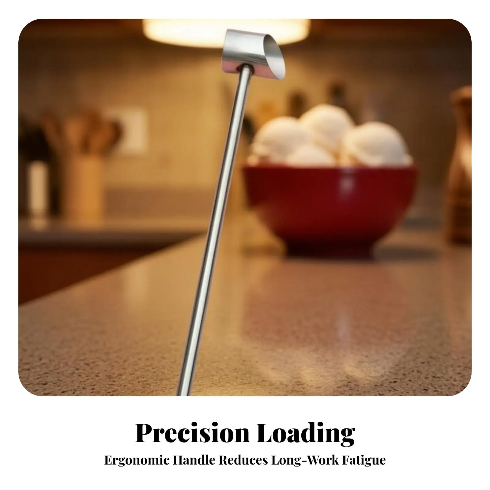 Cotton Candy Sugar Spoon Stainless Steel Long Handle Tool for Commercial Sweet Making and Snack Booths