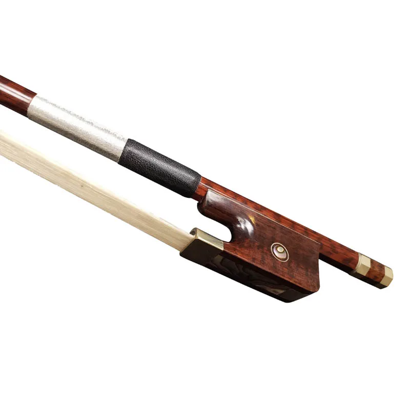 

Fastshipping wtsfwf 4/4 3/4 french double bass bow snakewood stick frog round stick mongolia horse hair