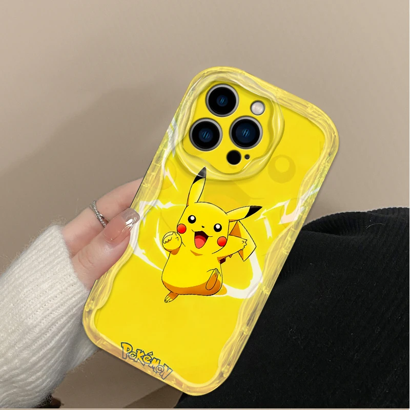 Custodia per telefono Cartoon P-Pokemon per iPhone 17 Air 16 15 14 13 12 11 Pro Max Plus 16E XR XS X 7 8 Cover posteriore in silicone antiurto