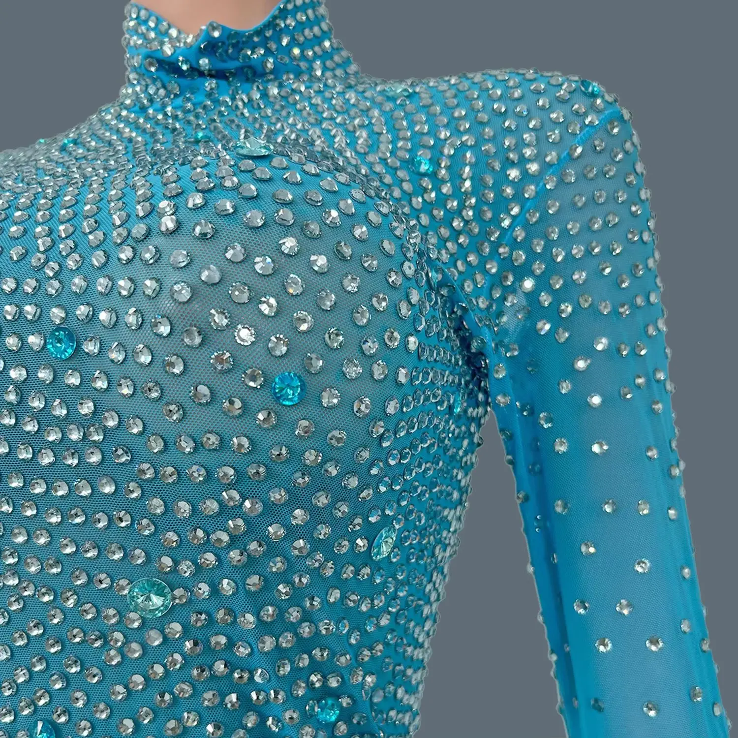 

Hot Girls Full Rhinestone Luxury Jumpsuit Bodycon Costume Party Sexy Jumpsuit For Women Party Club Night Stage Show wear Shizuan