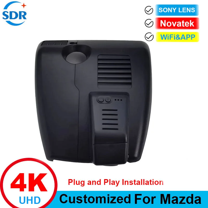 4K HD Plug And Play Wifi Car DVR Video Recorder Original For Mazda CX-5 CX-4 CX5 CX4 2018-2023 Left-Hand Drive GPS& APP Watch