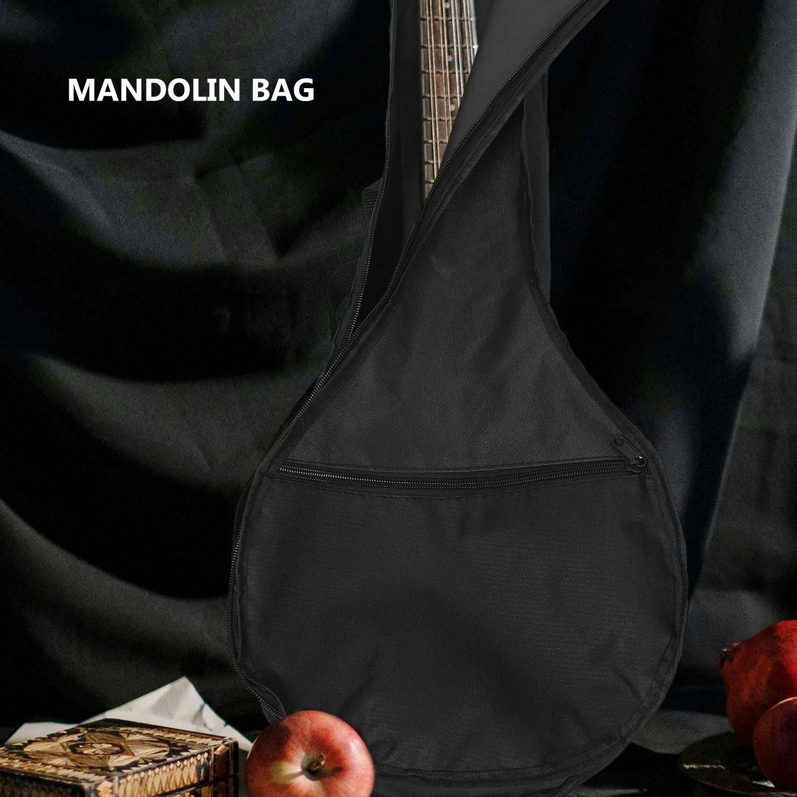 

Mandolin Bag Lightweight Shockproof Instrument Case with Extra Pocket Portable Mandolin Pouch Backpack Musical Storage Solution