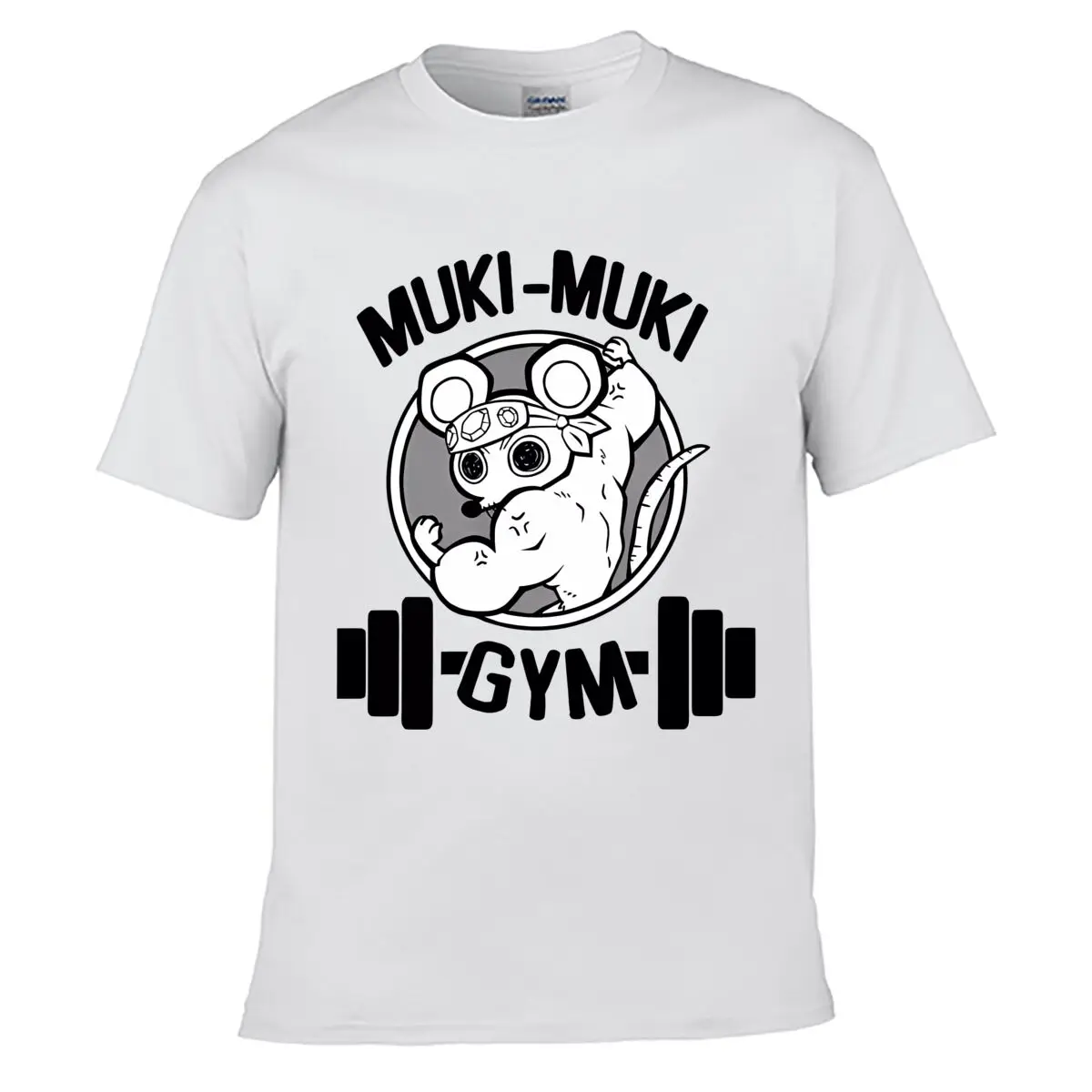 Muki Muki Gym Mouse Bodybuilder short-sleeved T-shirt Streetwear Top