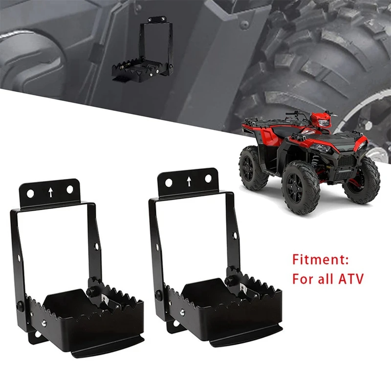 Universal ATV Foot Rest 4 Wheeler Foot Pegs Rear Passenger Anti-Slip Footrests