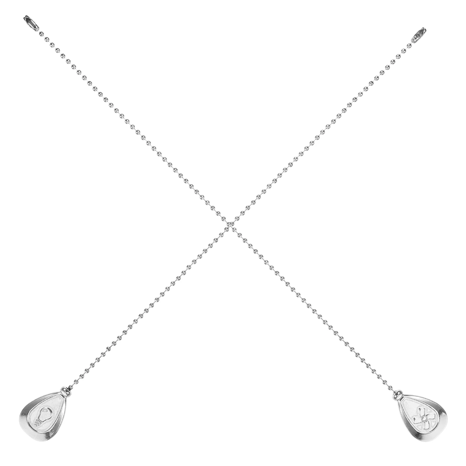 

2Pcs Ceiling Fan Pull Chain Extension Vintage Pendant Bulb Fan Pattern Decorative Pull Cord Light Fixture Switch