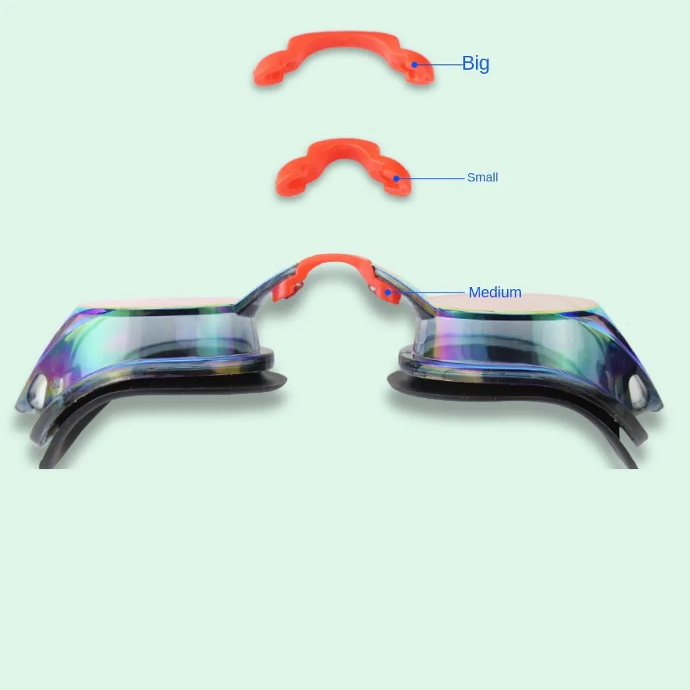 

Water Sports Anti-fog Race Swimming Goggles Replaceable Waterproof Swimming Glasses Electro-coated Professional Swimming Pool