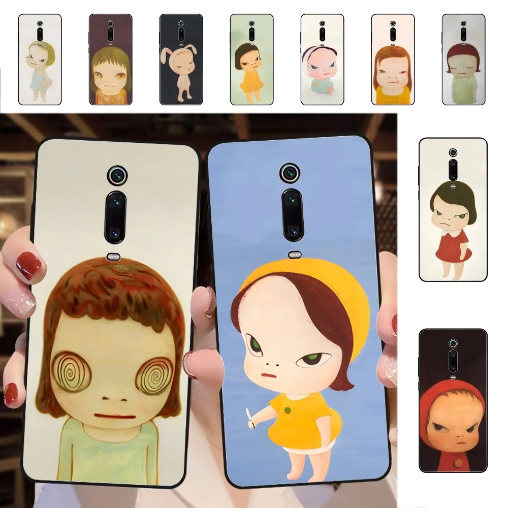 Y-Yoshitomo Girl NaraS Phone Case For Redmi 5 6 7 8 9 10 Plus Pro 6 7 8 9 A GO K20 K30 K40 Pro Plus F3 Fundas