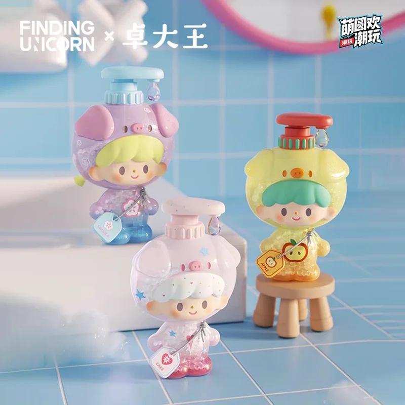 

Новый натуральный вид для единорога Zhuo Wang I Love Bathing Series, мини-слепая коробка, периферийные устройства, модная игрушечная фигурка, милый орнамент, подарок