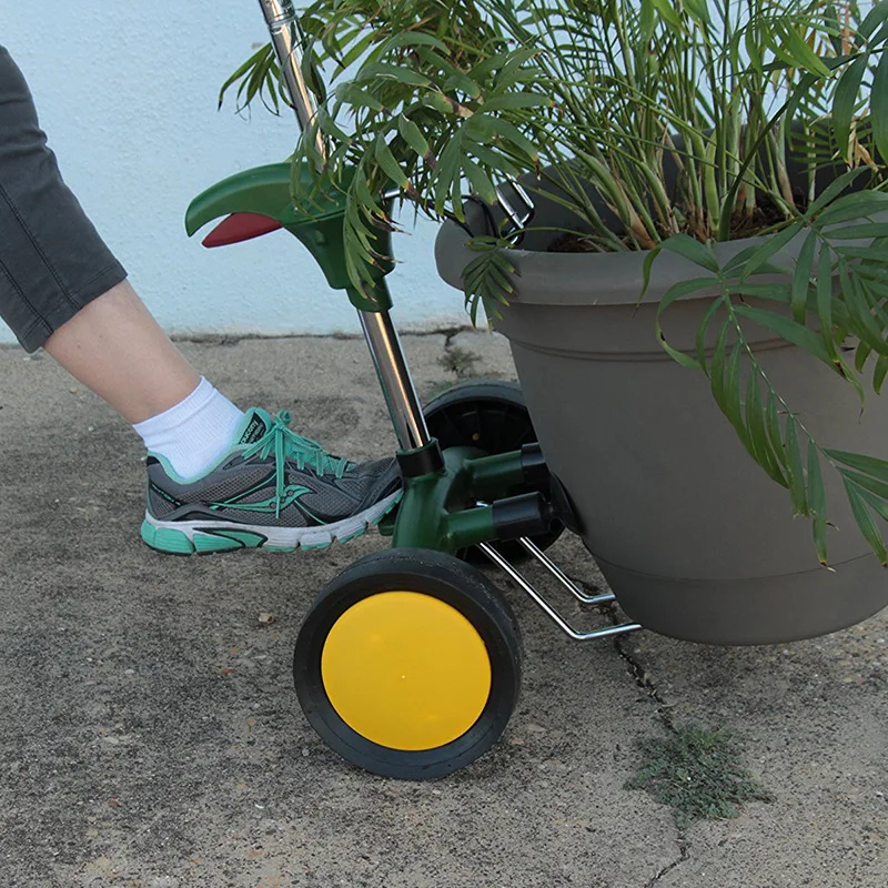 

Heavy Duty Flower Pot Trolley with Wheels Professional Handbarrow for Potted Mover Garden Cart for Plant Moving Bucket Move Tool