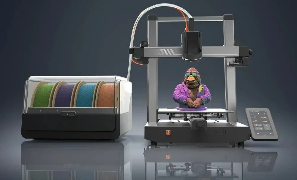 Printing 4 to 8 Colors Max 600mm/s Printing Speed Anycubic FDM 3D Printer Anycubic Kobra 3 Combo Multi-Color
