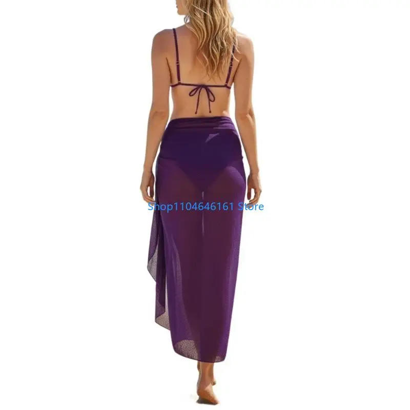 Women Swimsuit Attractive Three Piece Swimsuit Set Polyester Texture Comfortable