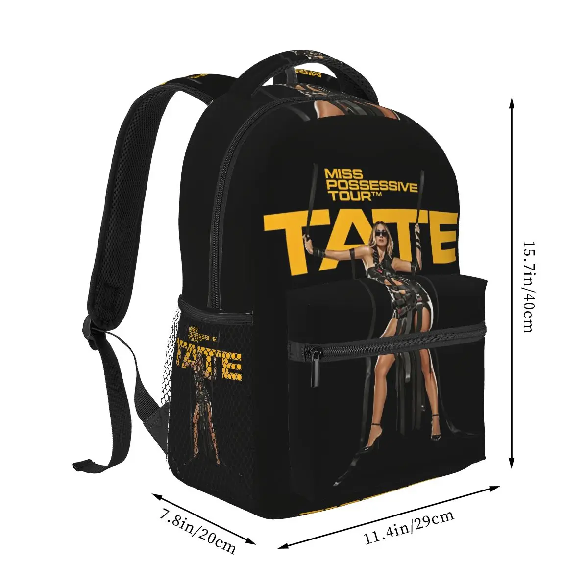 Limited Tate McRae Miss Possessive Tour Backpack Hot Sale Daypack Large Capacity BookBag School Bag Shoulder Bags for Men Women