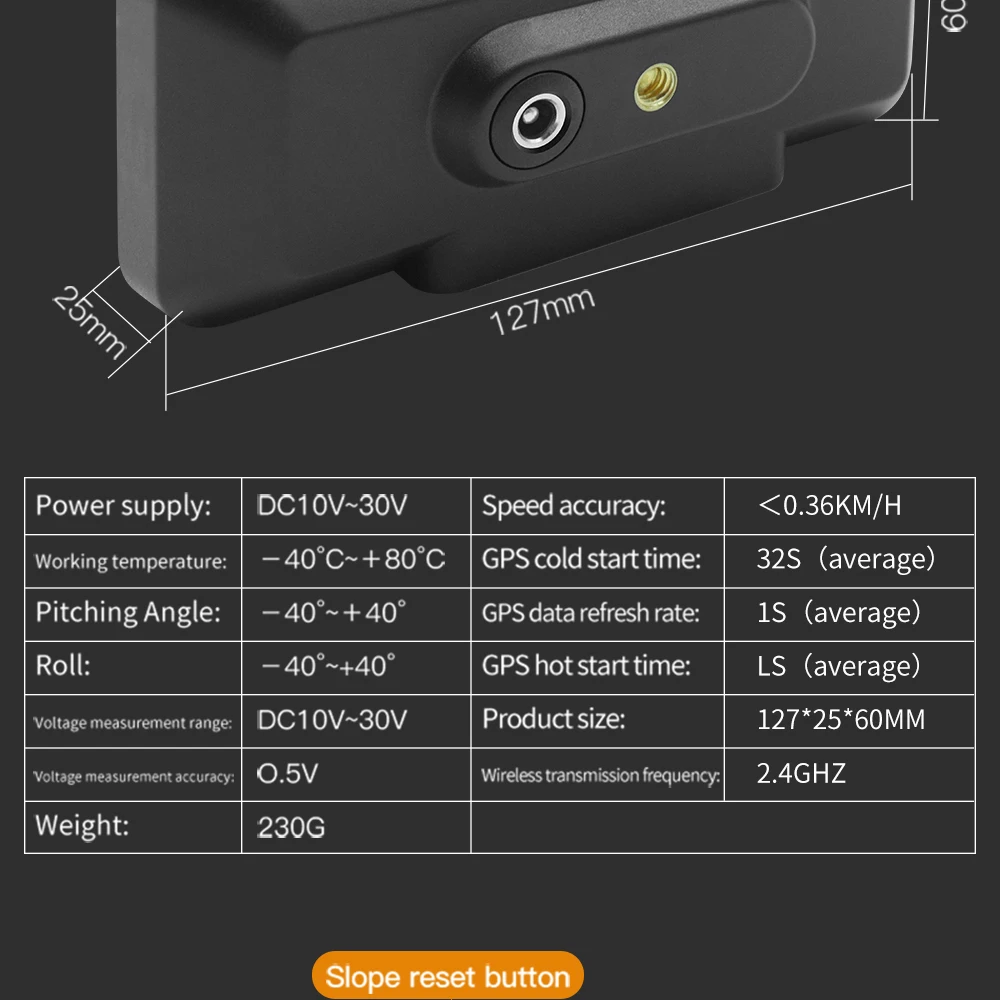 M60 Digitaler Geschwindigkeits- und Neigungsmesser Inclinometer M50 mit GPS-Tachometer und Kompass für Offroad-Zubehör 4x4 Bordcomputer – Detail 17