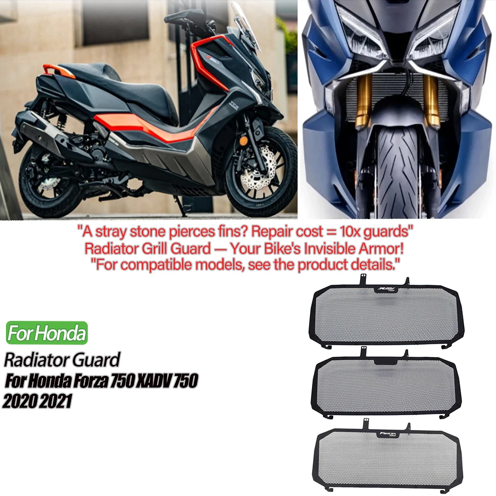 

Motorcycle Water Tank Net Radiator Protection Grille Radiator Guard Cover for Honda XADV 750 Forza 750 2020 2021