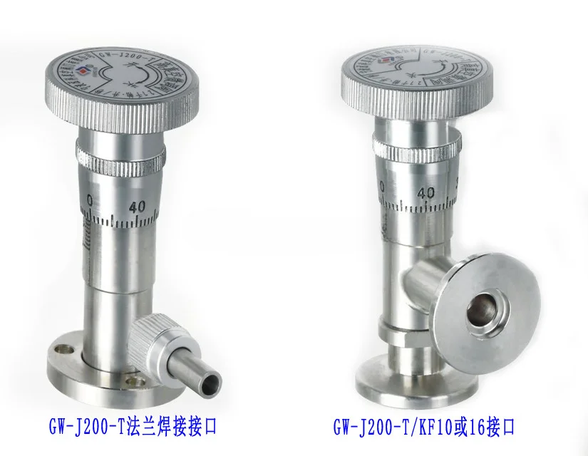 High Vacuum Micrometering Valve  for GW-J200 GW-J30-T Stainless Steel Pin Valve Degassing Vacuum Flow Manual Control Valve