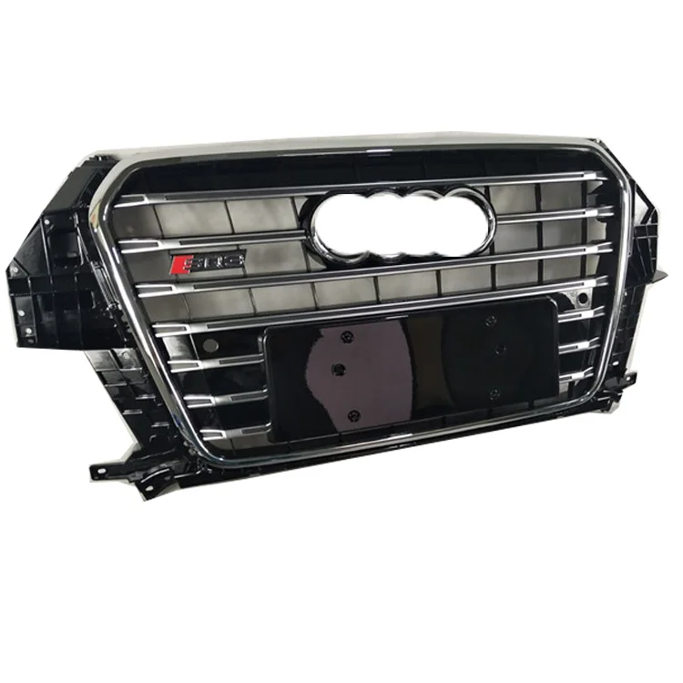 

Hot Sale SQ3 Style Chrome Black Silver ABS Car Accessories Grille for Q3 2013 2014 2015