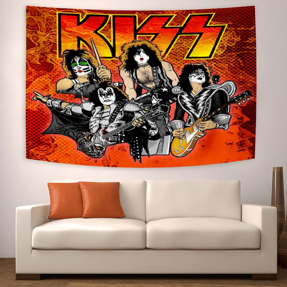 American Famous Rock And Roll Band Music Tapestry Best Birthday Gift Bar Club Background Wall Decoration