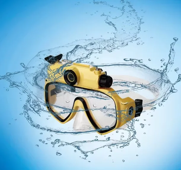 Underwater Digital Camera Mask, Diving Mask DVR With HD 1080p Video Camera Group Sourcing RD-34