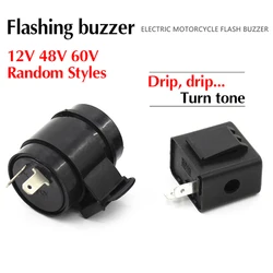 Flasher Relay Turn Signal DC 12V 48V 60V 2Pins Buzzer Beep Flasher Relay Blinker Indicator Flashers Turn Light Signals