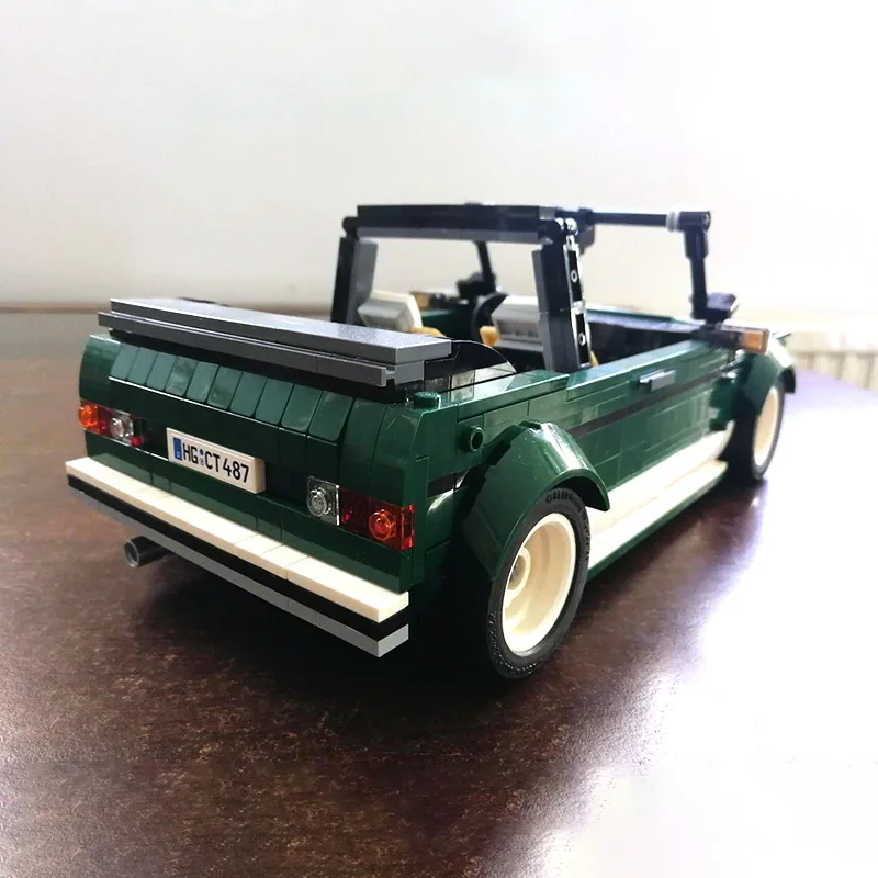 Technical Creative Expert MOC Cars Golf MK1 Cabriolet MOD10242 MINI Cooper MK VII Building Blocks Assemble Bricks Model Toys