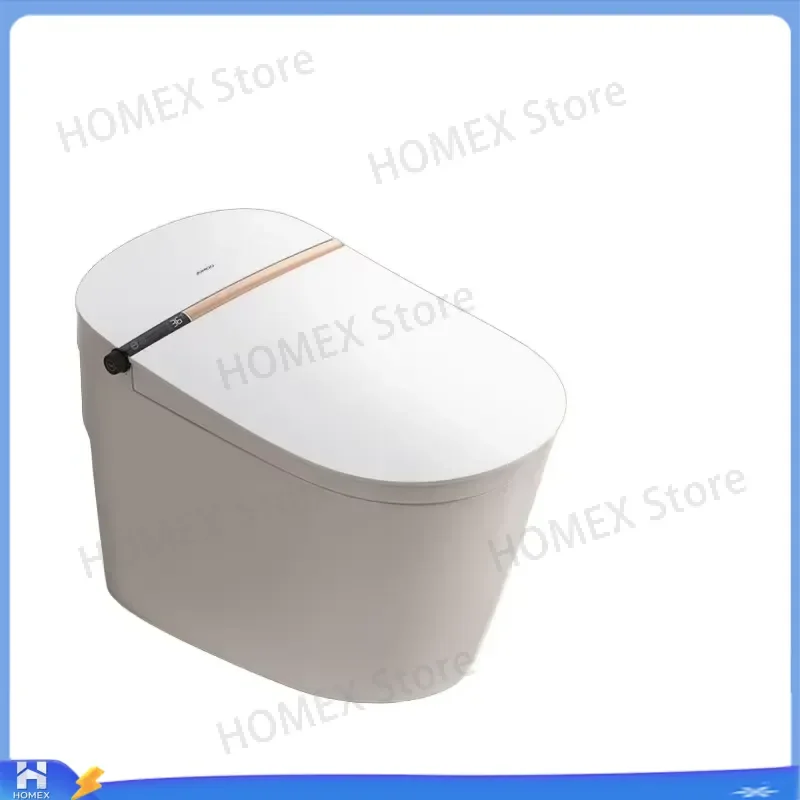 Smart Toilet Bidet with Digital Display One Button Control Custom Floor to Ceiling Design S Trap Drainage Intelligent WC