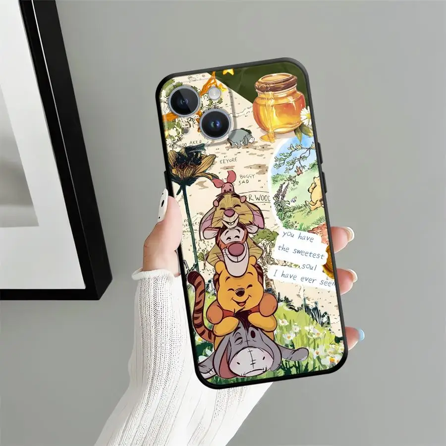 Soft Back Phone Cover Case for iPhone 13 Mini 12 17Air SE 17 16 Pro Max 11 14 15 Plus X XS XR 7 8 Disney Winnie The Poodle