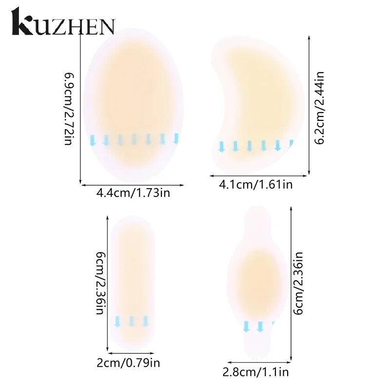 28pcs Blister Plasters Invisible Hydrocolloid Gel Blister Bandages Blister Cushion Pad For Heel Foot Toe And Guard Skin