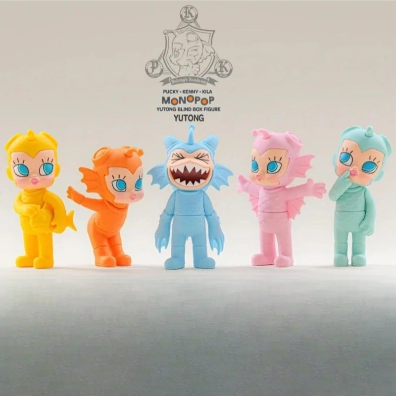 

Подлинная слепая коробка серии Lab C Monopopop, первая установка художника Кенни Пуки Килы, совместная веселая настольная модная игрушка