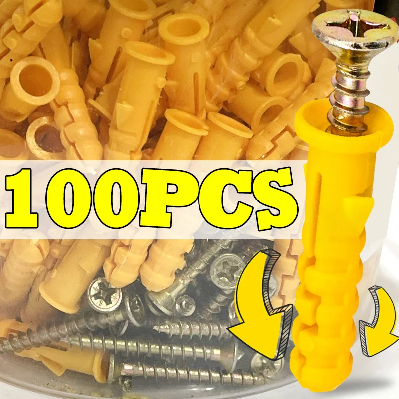 

Оптовая продажа, самосверлящие гвозди для расширительных трубок, железный расширительный винт, настенная заглушка, якорные резиновые заглушки M6 для строительной промышленности