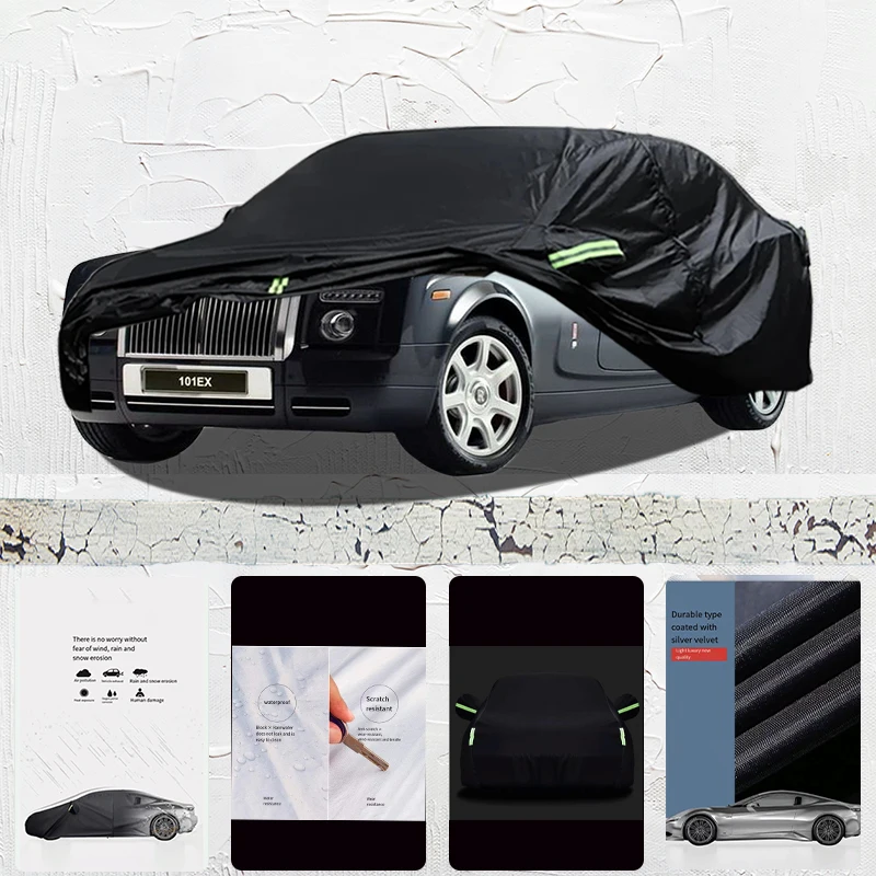 

For RollsRoyce 100EX all-weather outdoor fully covered with snow and UV protection waterproof Sun Shade Snow Rain Wind Resistant