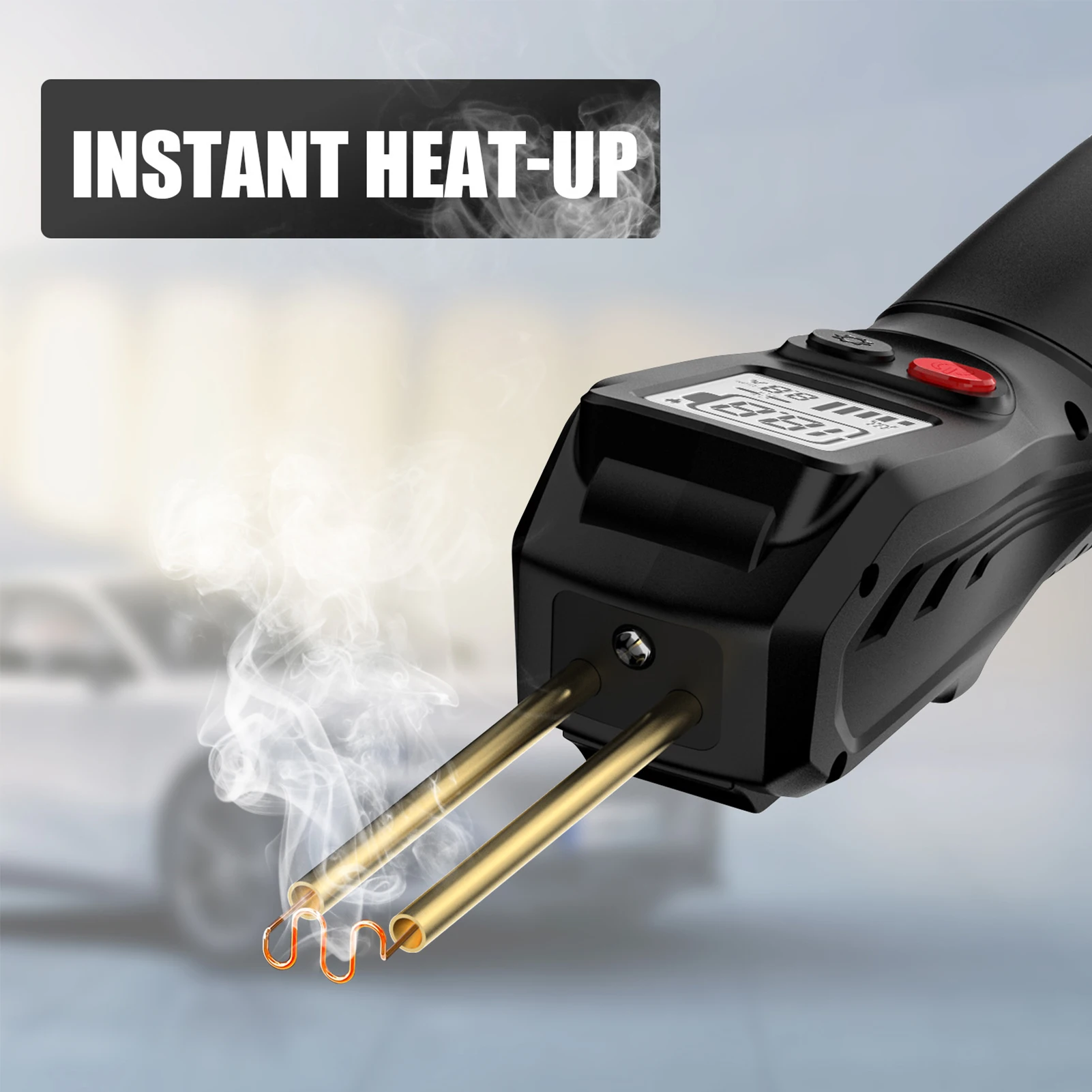 

500W LCD Display Handheld Wireless Charging Plastic Welding Gun Repair DIY Projects and other Plastic Repairs