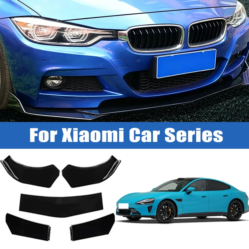 5Pcs Car Front Bumper Separator Bumper Lip Body Kit Duck Lip Separator For Xiaomi SU7 SU7L YU7 YU7CT SU7 Max YU9 Pro Ultra