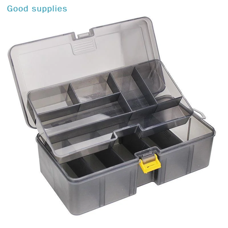 nimbleFishing Tackle Box Large Capacity Fishing Accessories Tool Storage Box Fish Hook Lure Fake Bait Box Fishing Suppliesobject