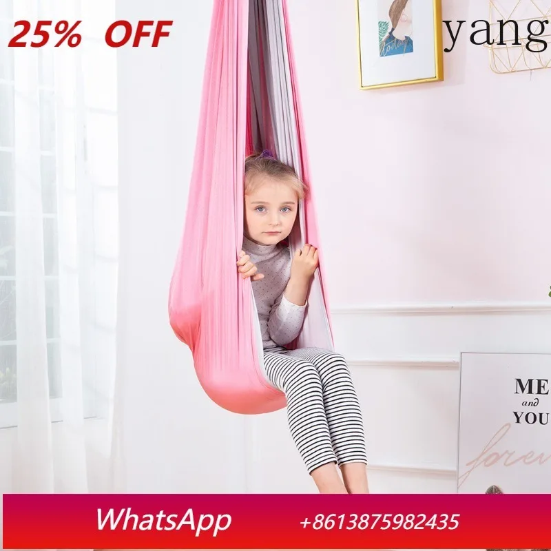 

Sensory Swing Double Layer Children Kids Adults Hanging Hammocks Therapy Autism Indoor Yoga Hammocks Christmas Gifts Hanging Pod