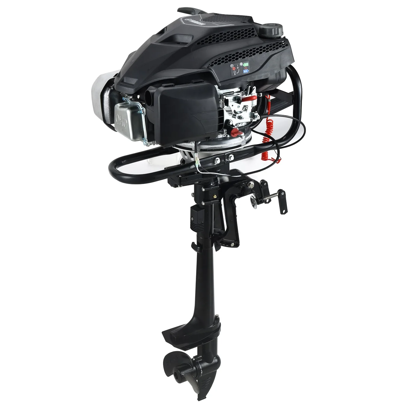 4 Stroke 8HP Outboard Engine Air Cooling Boat Motor with 3 Version for Marine Vessels